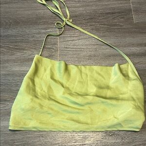 La Hearts Light Green Camisole crop Top